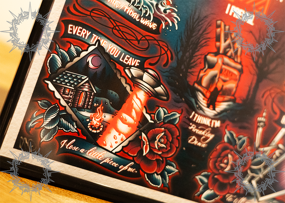 “Trauma” I Prevail Tattoo Flash Print