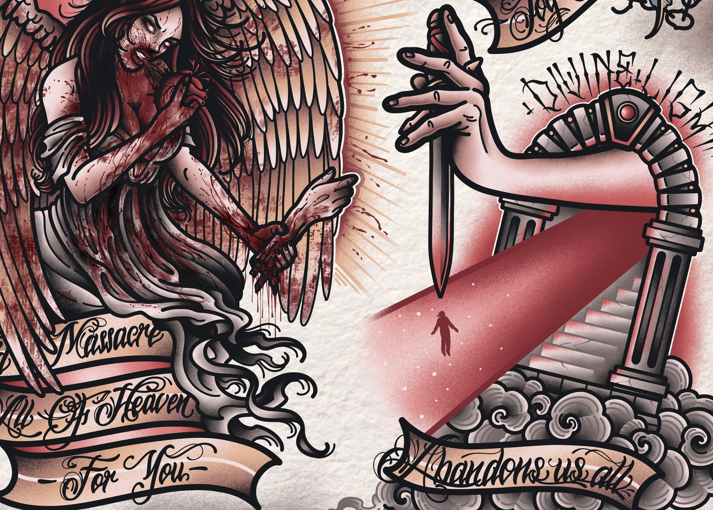 "Flesh Stays Together" by Dying Wish Tattoo Flash Sheet