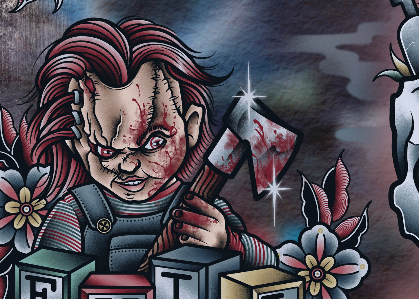 “The Silver Scream 2” by Ice Nine Kills Tattoo Flash Sheet