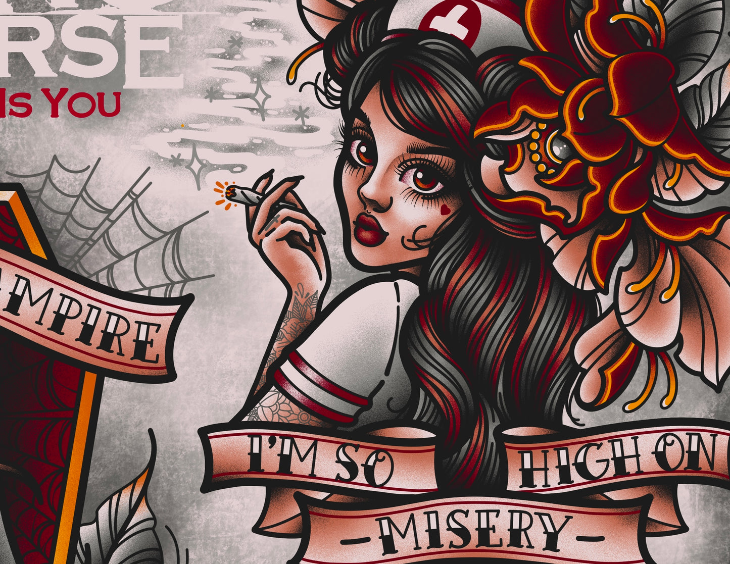 “The Drug In Me Is You” Falling In Reverse Inspired Tattoo Print
