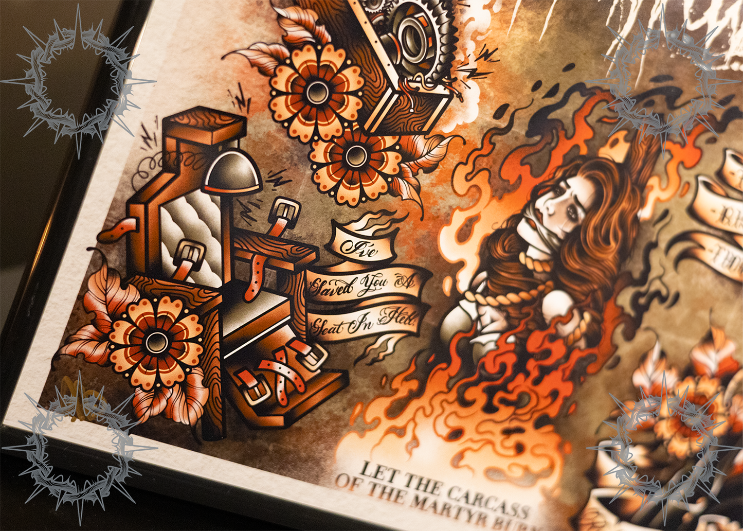 “Doom” Job For A Cowboy Tattoo Flash Print