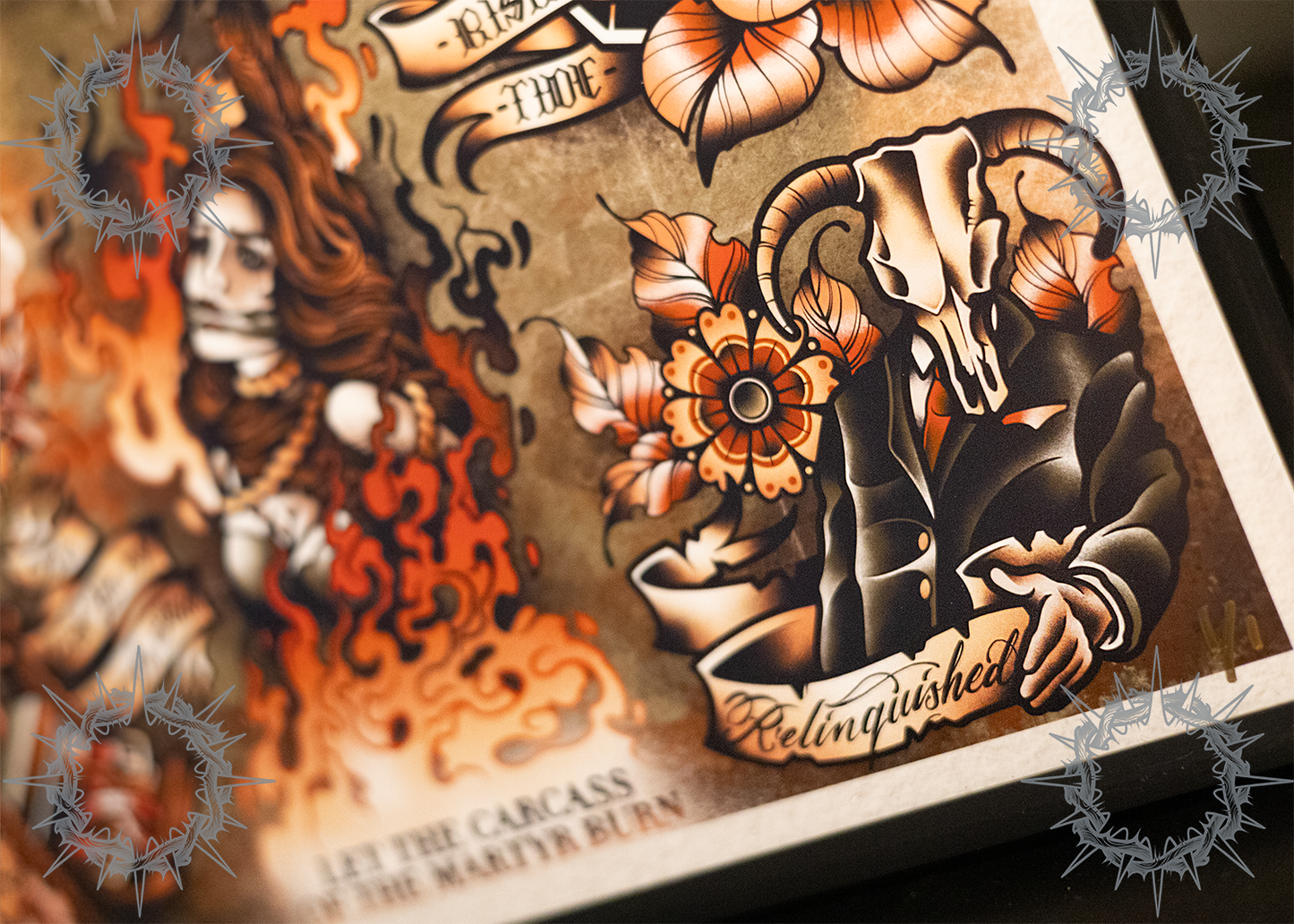 “Doom” Job For A Cowboy Tattoo Flash Print