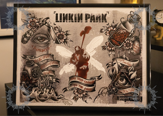 "Hybrid Theory" Linkin Park Flash Print