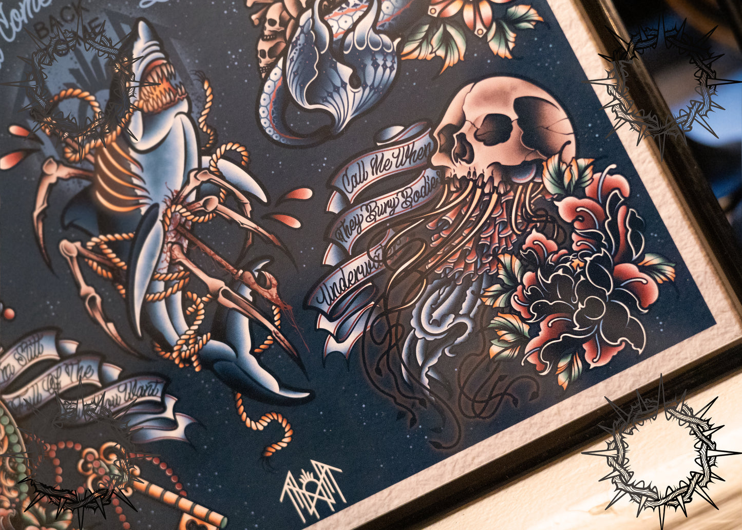 “This Place Will Become Your Tomb” Sleep Token Tattoo Flash Print
