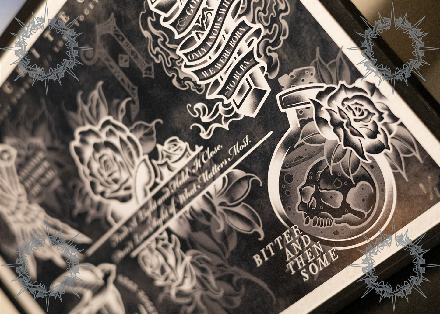 "Lost Forever // Lost Together" - Architects Tattoo Flash Sheet
