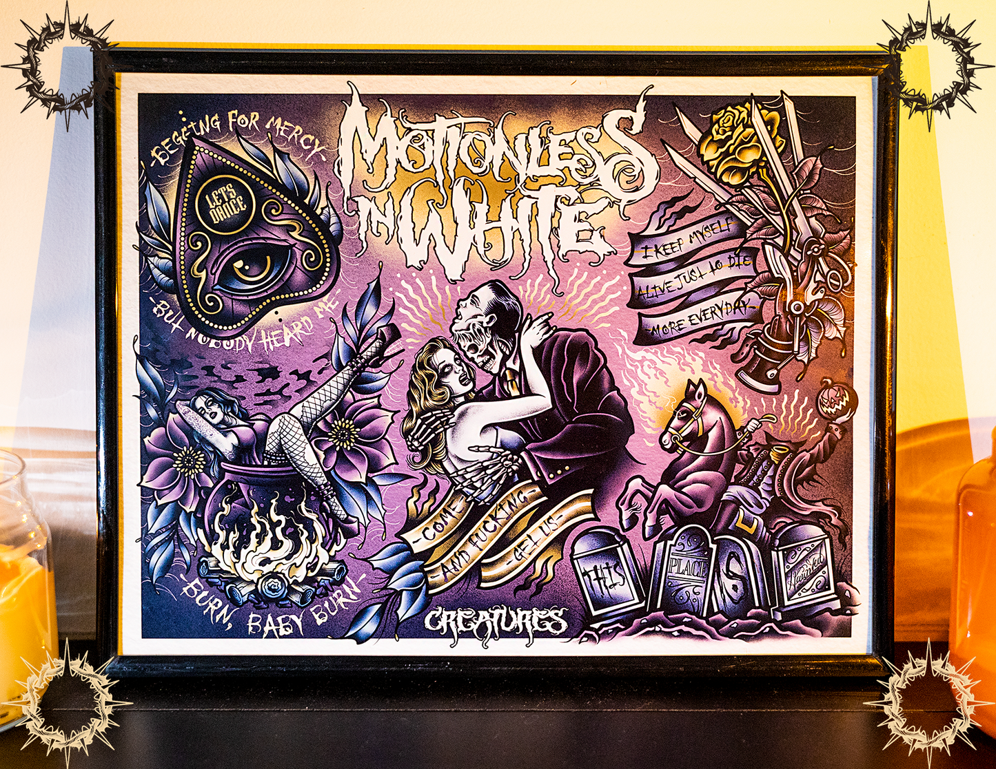 "Creatures" Motionless In White Flash Print