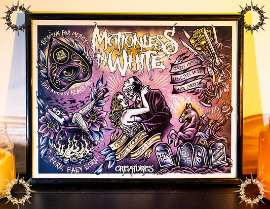 "Creatures" Motionless In White Flash Print