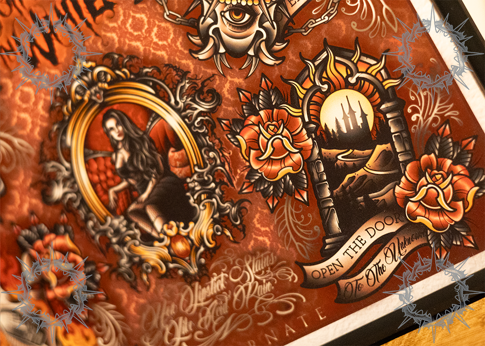 "Reincarnate" Motionless In White Flash Print