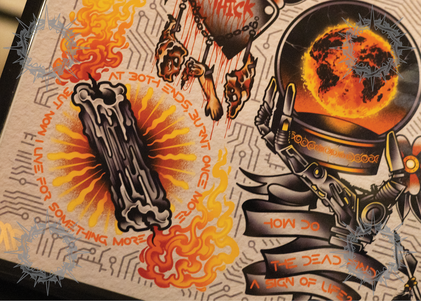 "Scoring the End of the World" Motionless in White Flash Print