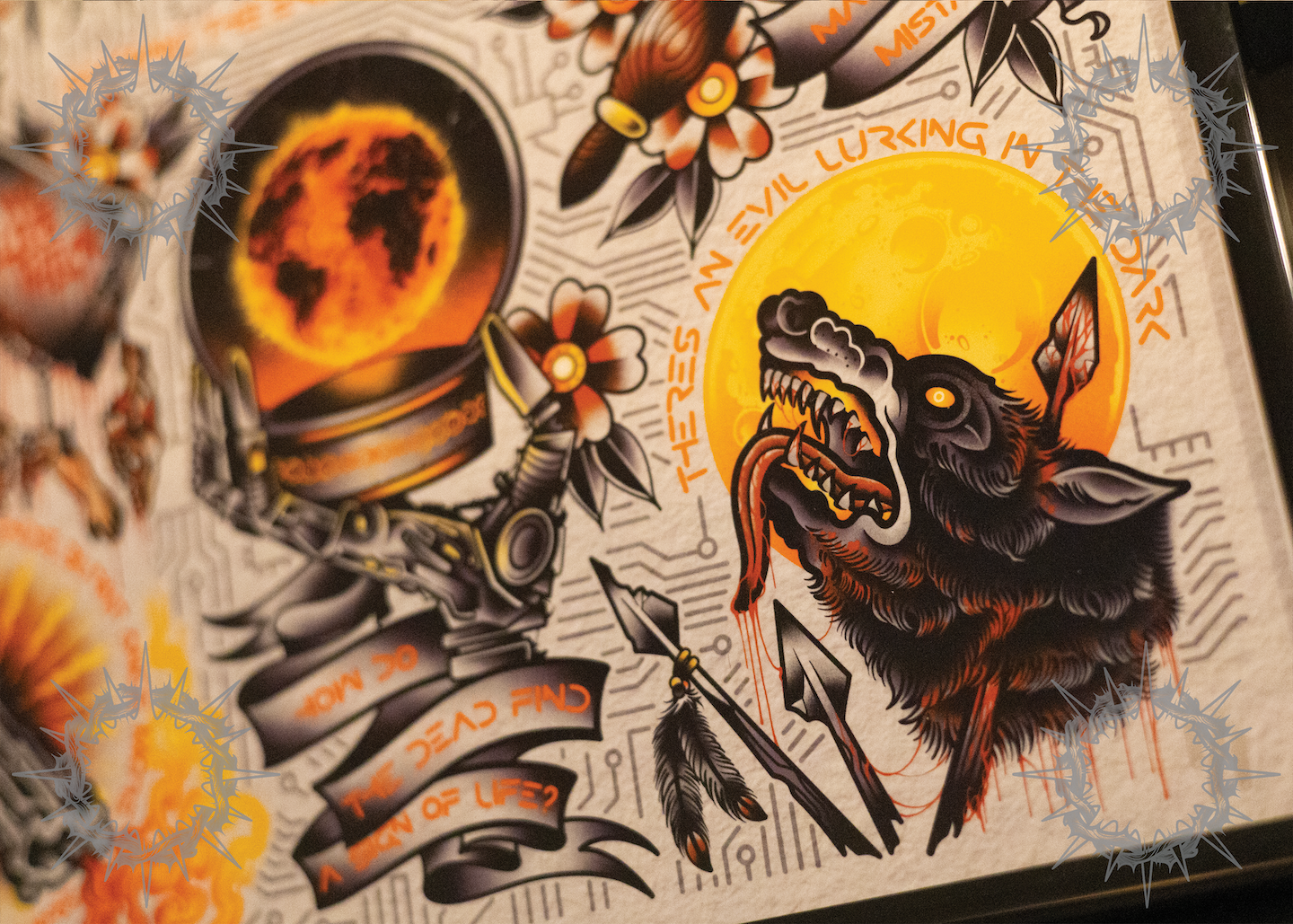 "Scoring the End of the World" Motionless in White Flash Print