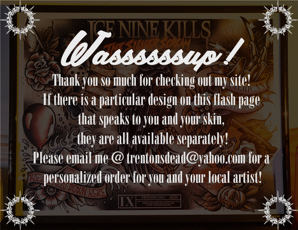 "The Silver Scream" Ice Nine Kills Tattoo Flash