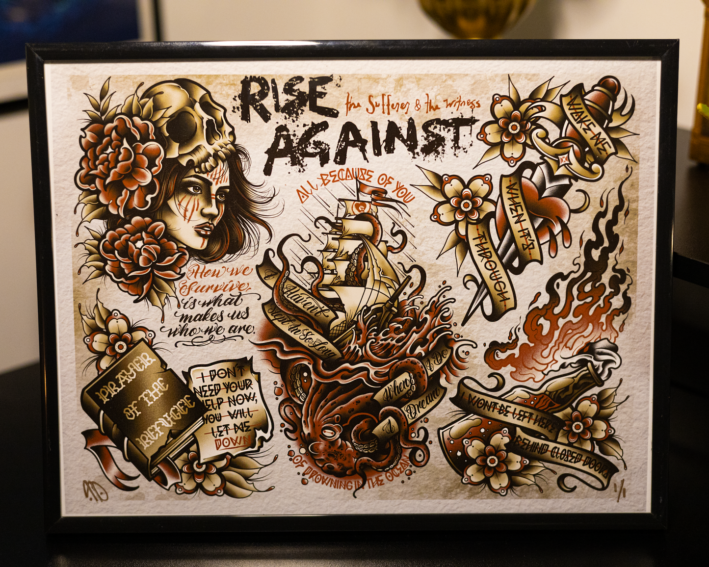 "The Sufferer & The Witness" Rise Against Flash Print