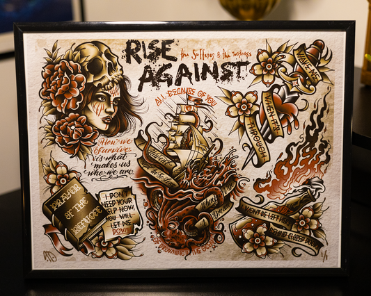 "The Sufferer & The Witness" Rise Against Flash Print