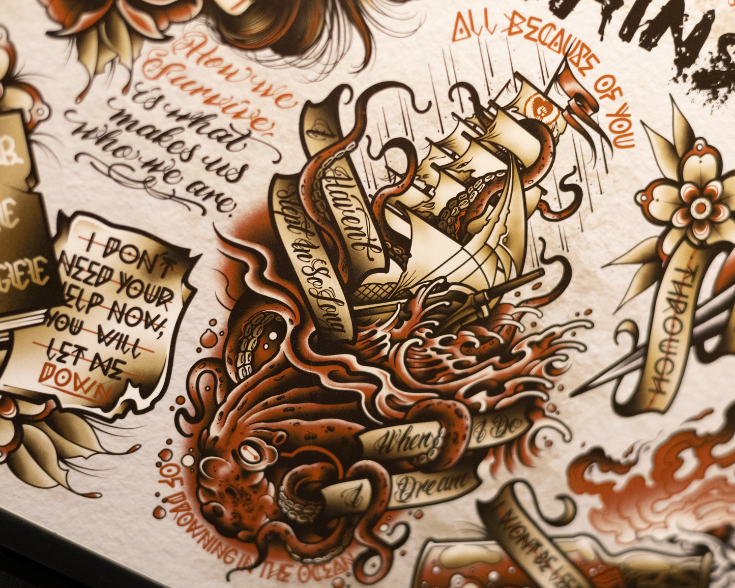 "The Sufferer & The Witness" Rise Against Flash Print