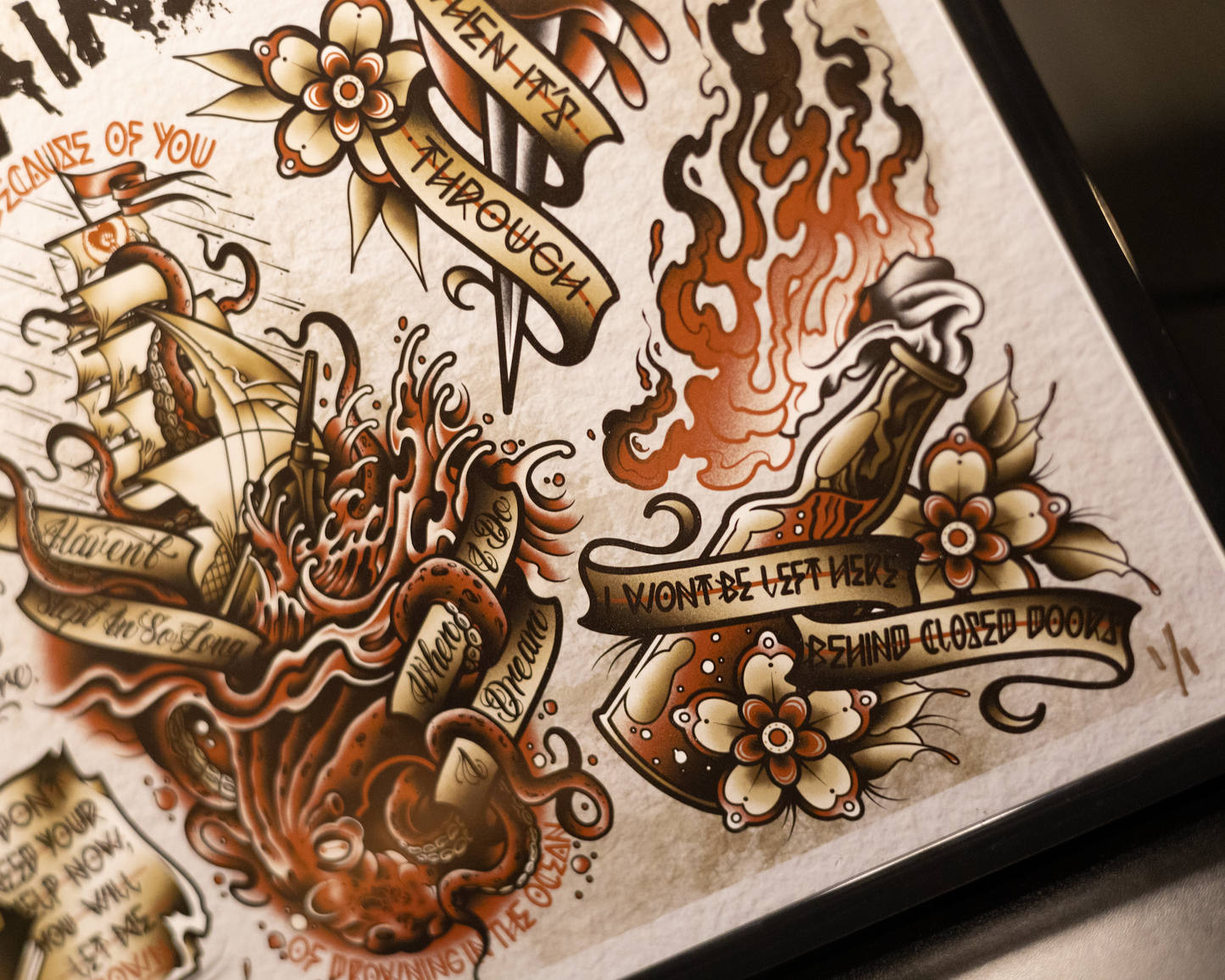 "The Sufferer & The Witness" Rise Against Flash Print