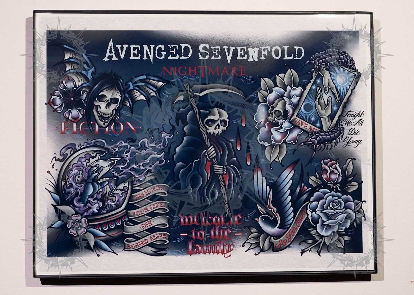 "Nightmare" Avenged Sevenfold Flash Sheet